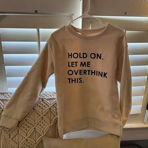 Boutique cream pullover